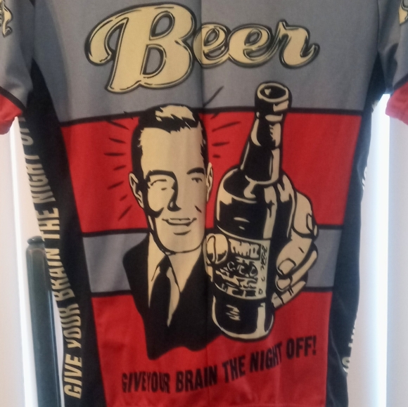 Beer Bicycle Cycling Jersey funny tour de france - Picture 2 of 4
